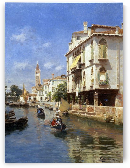 Canale della Guerra, Venice by Rubens Santoro
