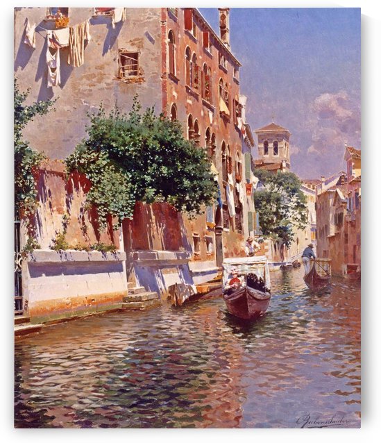 St Apostoli Canal, Venice by Rubens Santoro