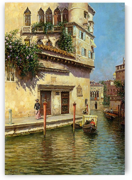 A Venetian Backwater by Rubens Santoro