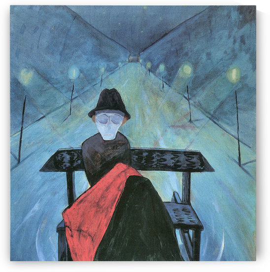 The man in the carriage II by Walter Gramatte