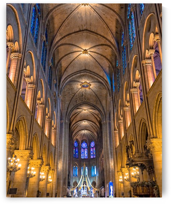 Interior of Notre Dame de Paris by DELPHIMAGES