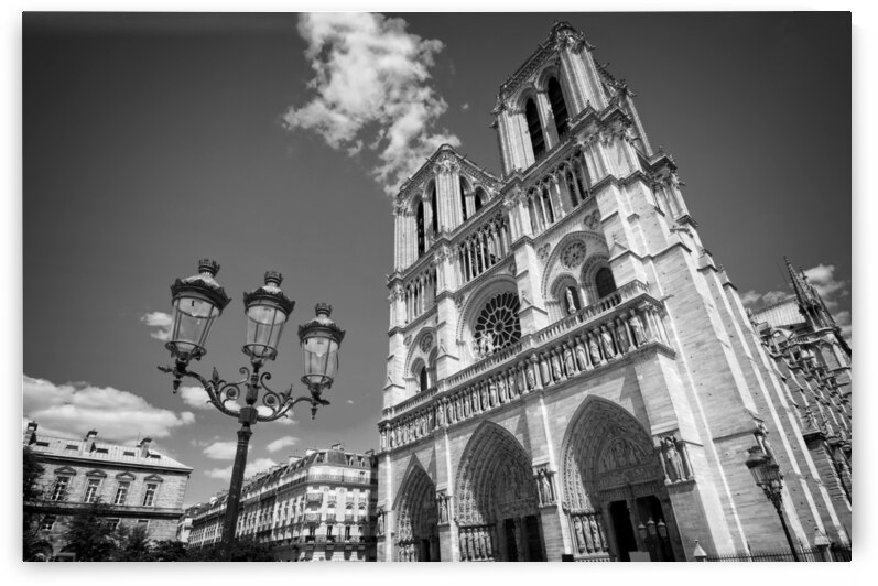 Notre Dame black and white by DELPHIMAGES