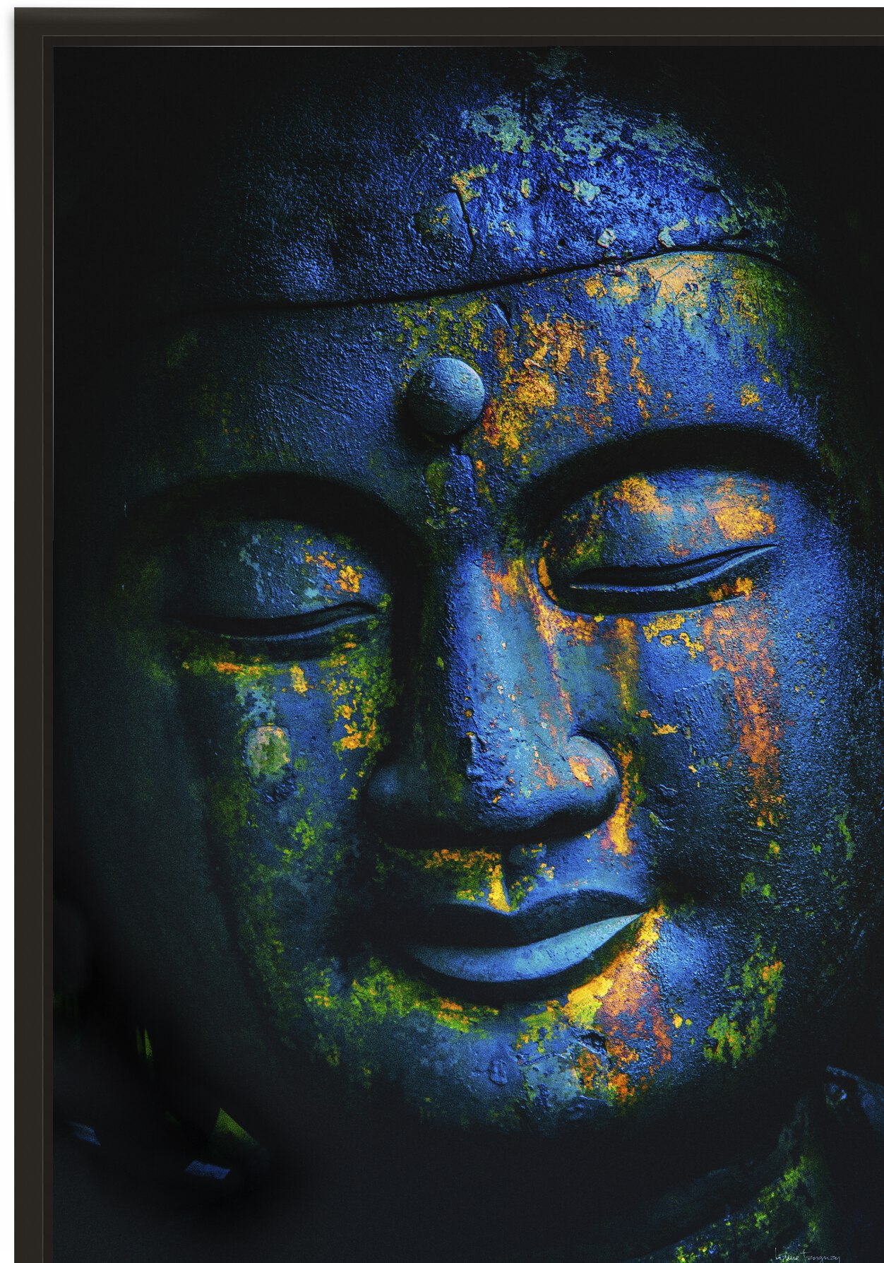 Bouddha bleu  |  Blue Buddha by Louise Tanguay