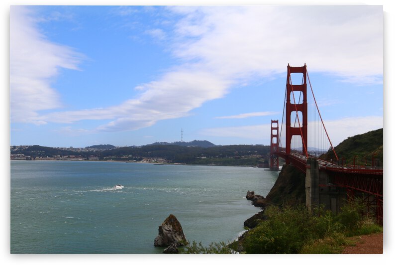 Red Tails Of San Fran Bridge  by IsabelVictoria