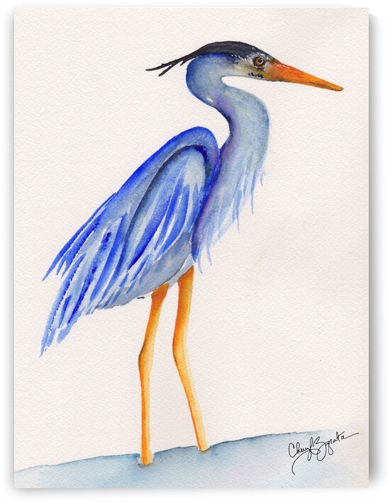 Blue Heron by Cheryl Zapata