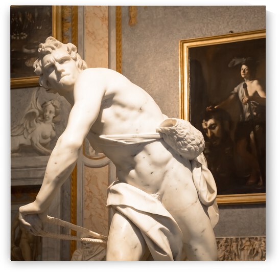 Gian Lorenzo Bernini masterpiece - David - dated 1624 - Rome - Italy by Paolo Modena