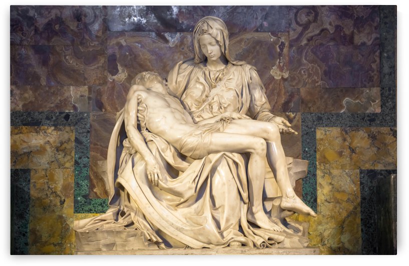 The pity: Michelangelo masterpiece in Saint Peter Basilica - Vatican City - Rome by Paolo Modena