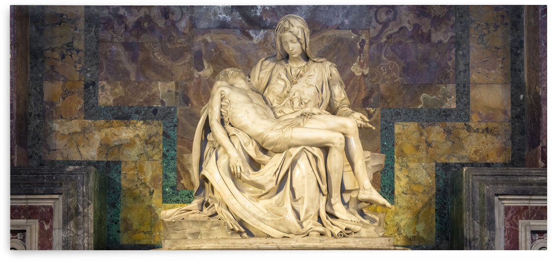 The pity: Michelangelo masterpiece in Saint Peter Basilica - Vatican City - Rome by Paolo Modena