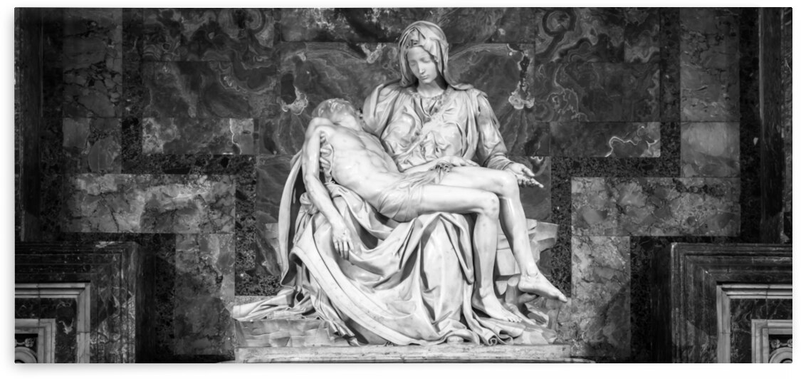 The pity: Michelangelo masterpiece in Saint Peter Basilica - Vatican City - Rome by Paolo Modena