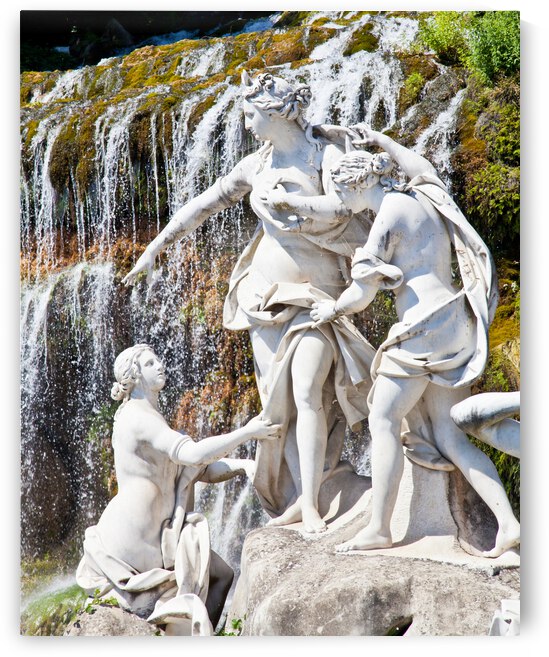 Statue in the famous Italian gardens of Reggia di Caserta - Italy by Paolo Modena