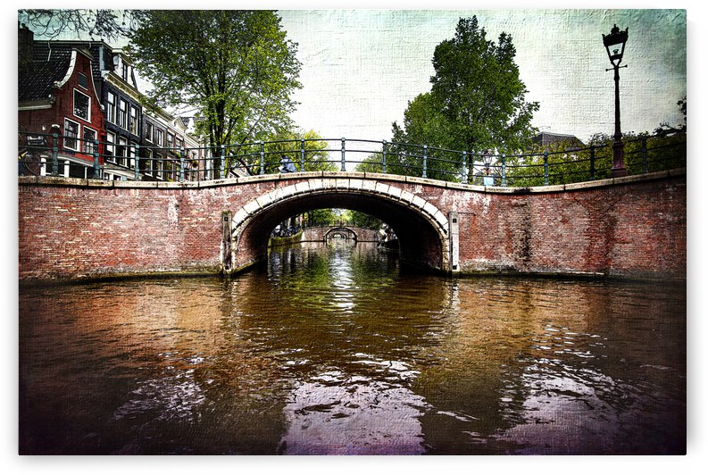Amsterdam-Bridges Over the Canal textured by JMWolinsky Photography