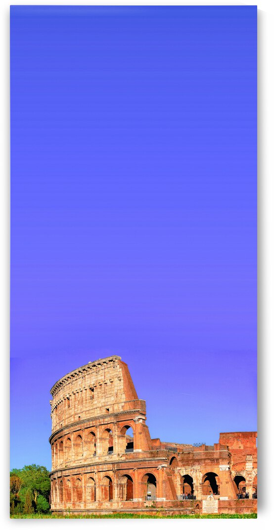 Colosseo under blue sky by Stefano Senise Photography