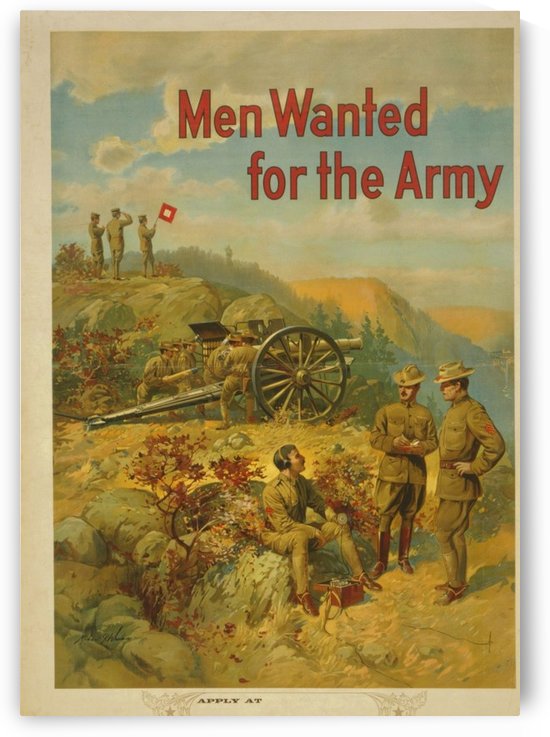 Men Wanted by VINTAGE POSTER