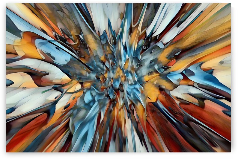 COLLECTION ABSTRACT-8 STAINED GLASS EFFECT by Andre Dorais Art Visual Numerique 