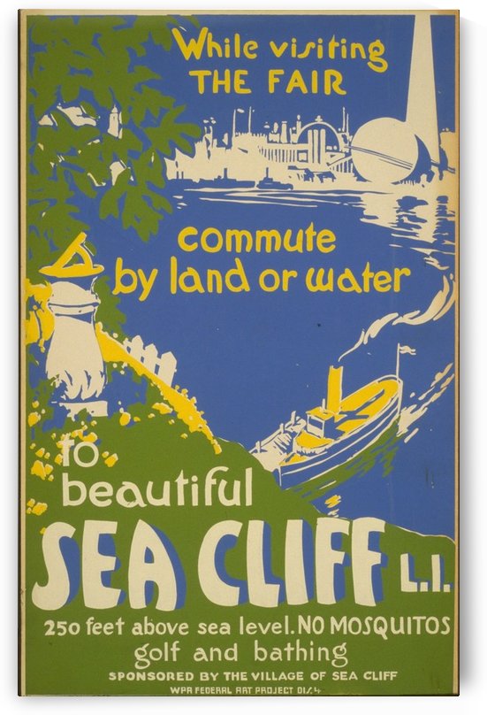 Visit Sea Cliff by VINTAGE POSTER