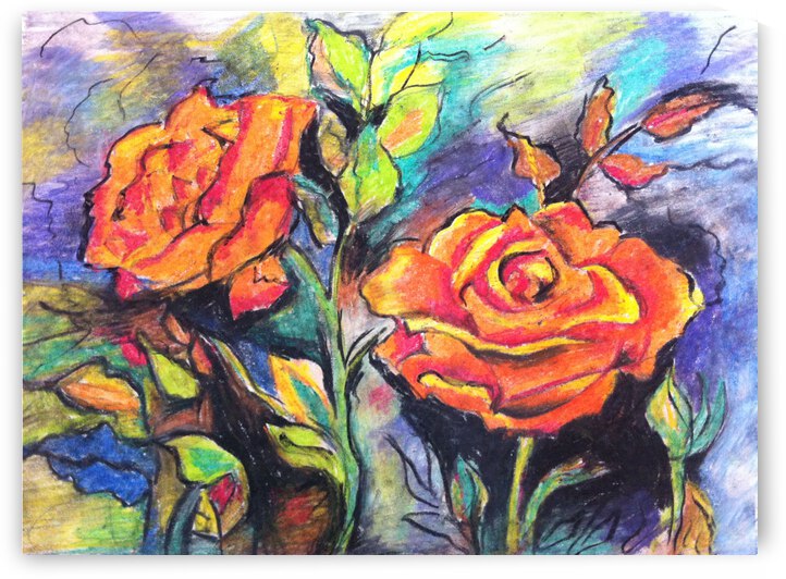 ArtProgram   orange roses   watercolor apintijpg by ArtProgram