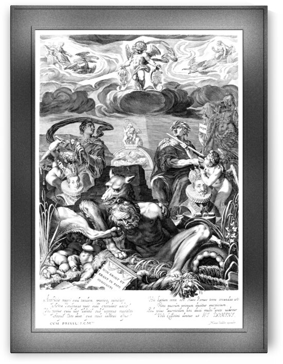 Allegory of the Marriage of Emperor Ferdinand II and Eleanor Gonzaga Remastered Xzendor7 Classical Fine Art Old Masters Reproductions by xzendor7