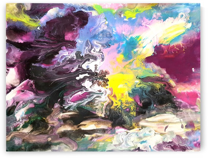 ArtProgram   Abstract acrylic pour painting  jpg by ArtProgram