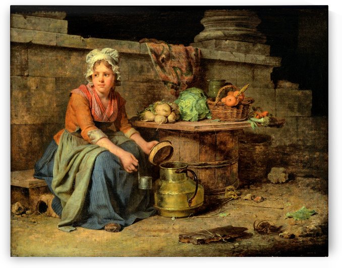 The little milk girl by Martin Drolling