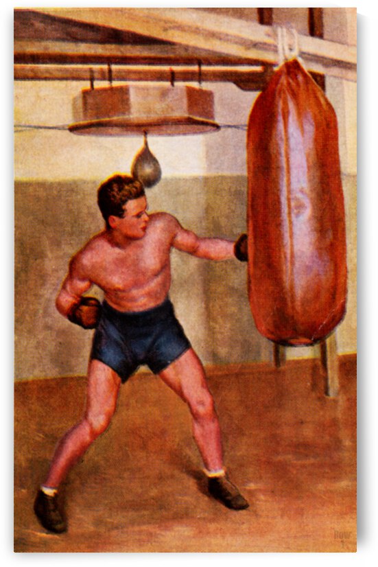 Vintage Thirties Boxing Art by Row One Brand