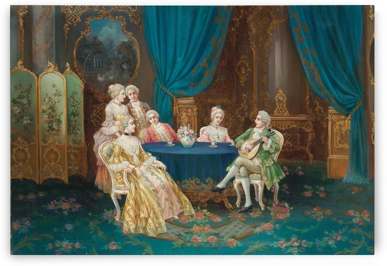 Musikalische Unterhaltung Laute by Stephan Sedlacek