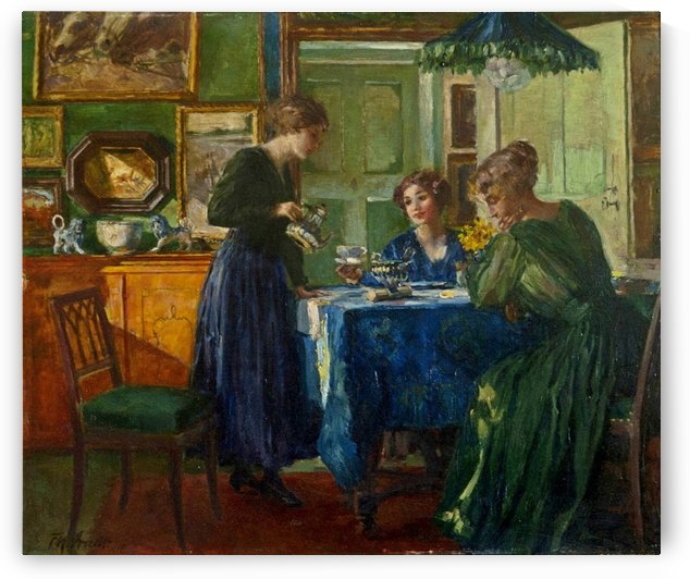 Fruhstuck zu Kriegszeiten 1918 by Ferdinand Max Bredt