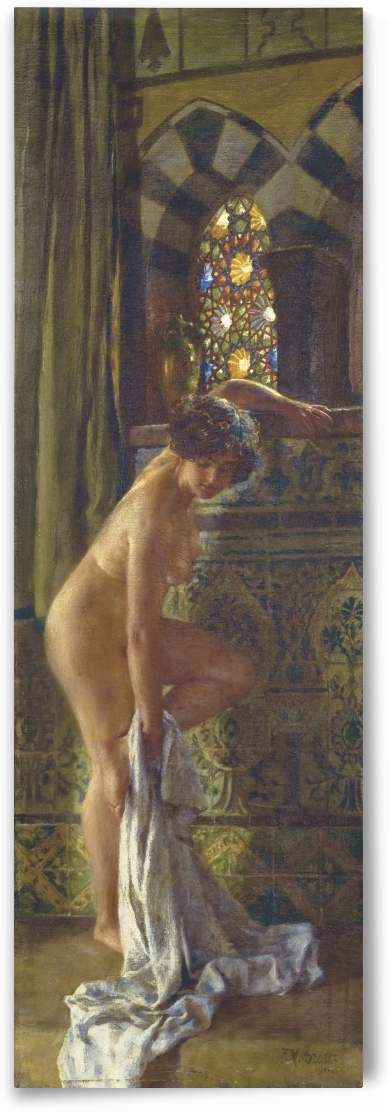 Die Badende by Ferdinand Max Bredt