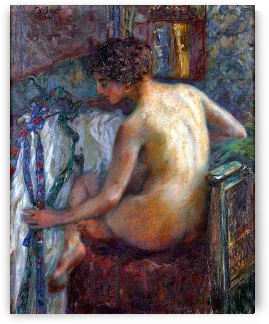 Nude lady by Ferdinand Max Bredt
