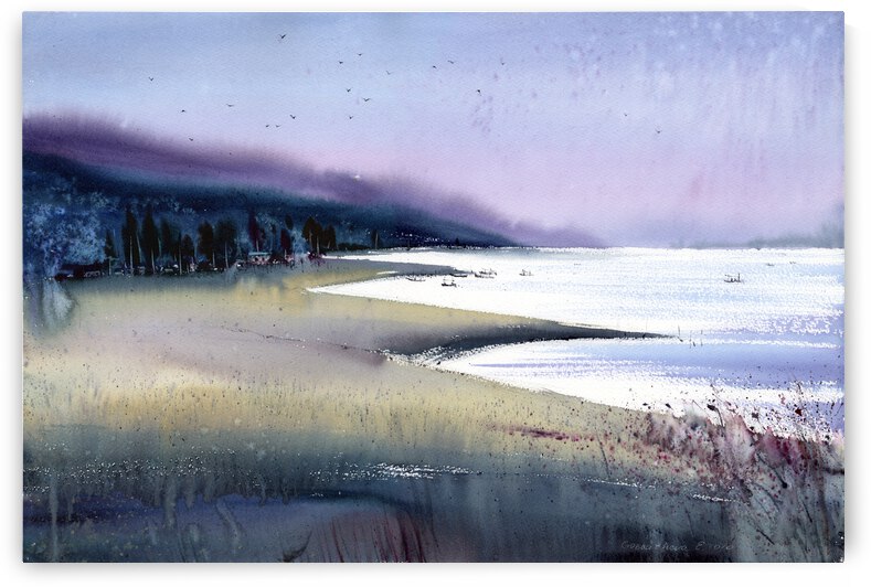 Purple bay by Eugenia Gorbacheva