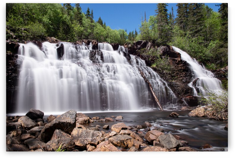 Mink Creek Falls Print by Stephen Emms