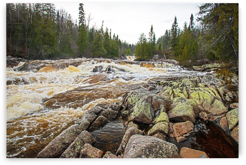 Aguasabon River Rapids Print by Stephen Emms