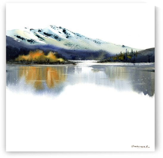 Autumn Mountain Square by Eugenia Gorbacheva