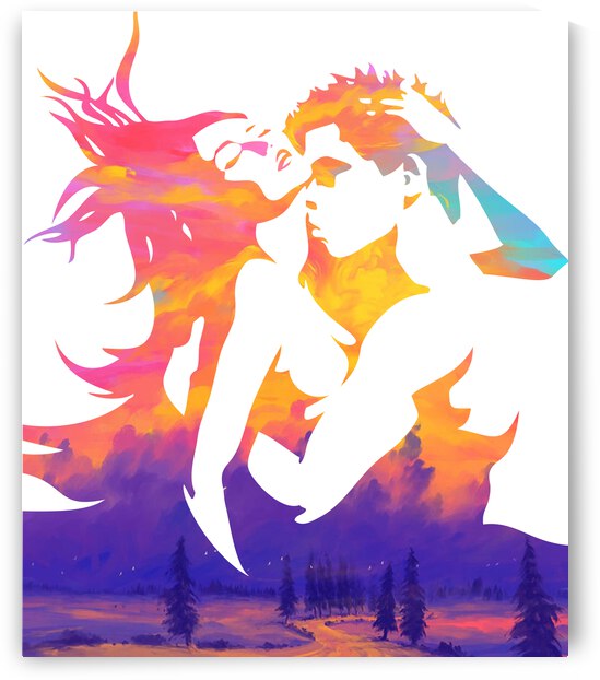 Lovers by Artisan Canvas Prints