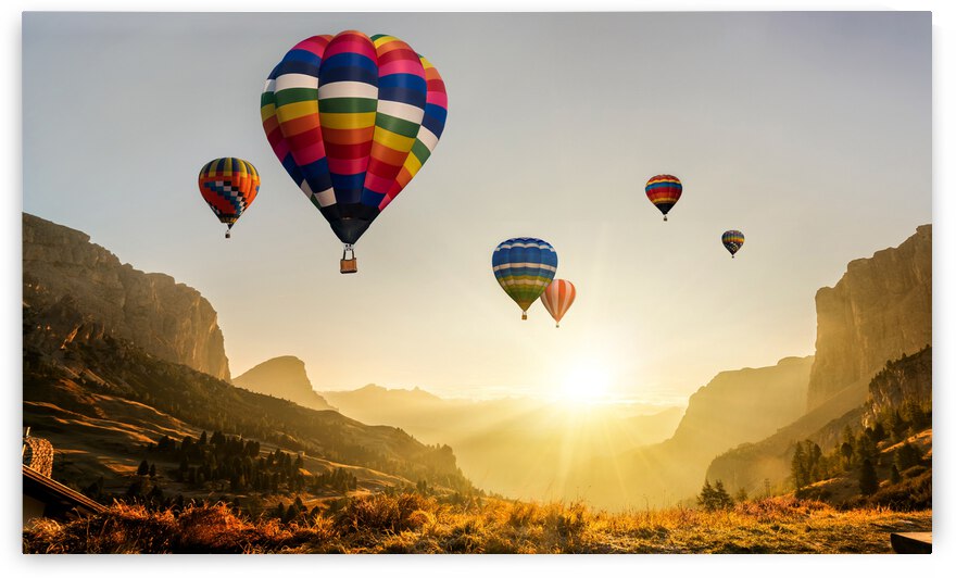Hot Air Baloons by Artisan Canvas Prints