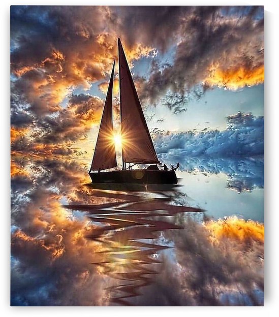 Sunset at Sea by Artisan Canvas Prints