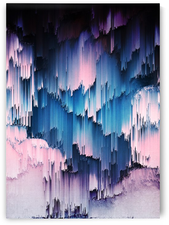 Waterfall Glitch by Artisan Canvas Prints