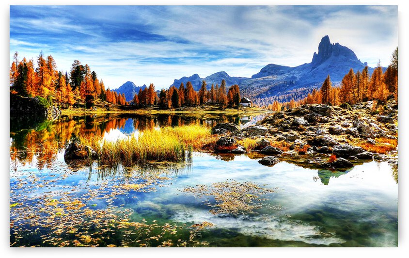 Mountain Lake by Artisan Canvas Prints