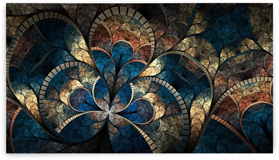 Fractal leaves by Artisan Canvas Prints