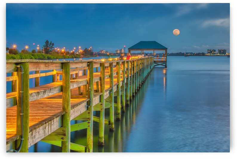   Melbourne Riverside Park Moonrise by Ercan Ekinci