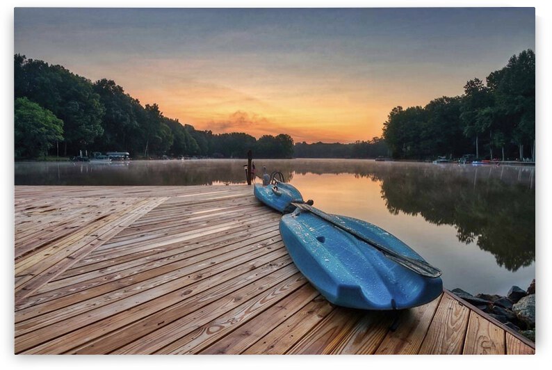 Peaceful Sunrise on a Lake OF the Woods by Ercan Ekinci