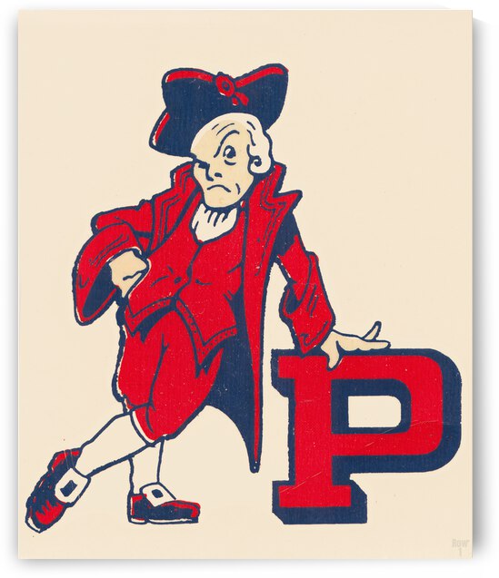 Vintage Penn Quaker Art by Row One Brand