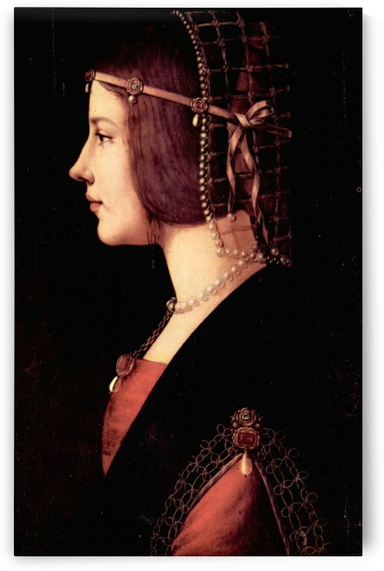 Portrait of a Lady Beatrice by Leonardo da Vinci