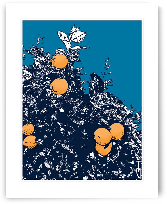 Orange Stamp by Tricia Greaves