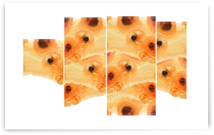 Orange Poppy Tapestry by Tricia Greaves