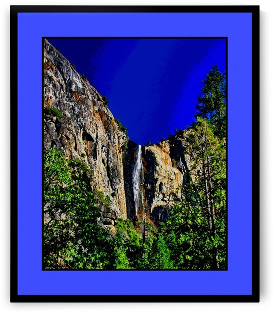 BRIDALVEIL FALLS  IN YOSEMITE NATIONAL PARK  CALIFORNIA by LES MAYERS 