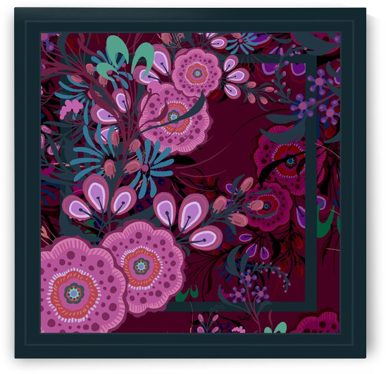 Ukrainian Flowers - Pink by adam klassen