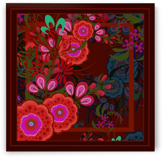 Ukrainian Flowers - Red by adam klassen