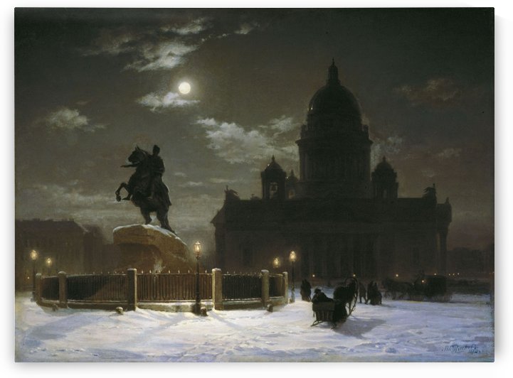 Monument to Peter I on the Senate Square in Saint Petersburg by Vasily Surikov