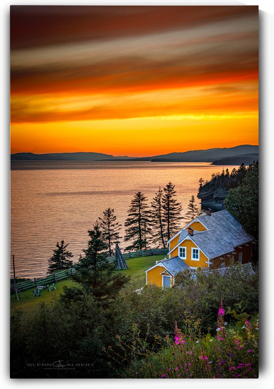 No 88- Maison Blanchette au crepuscule by Glenn Albert