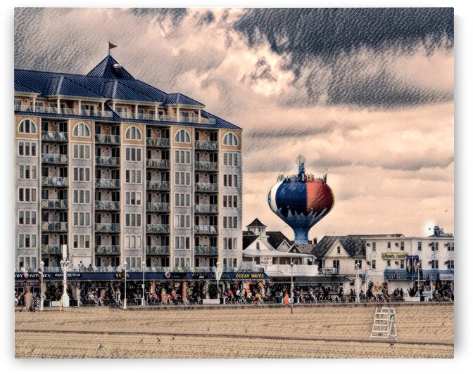 Beach Ball in the Sky in Charcoal by Bill Swartwout Photography